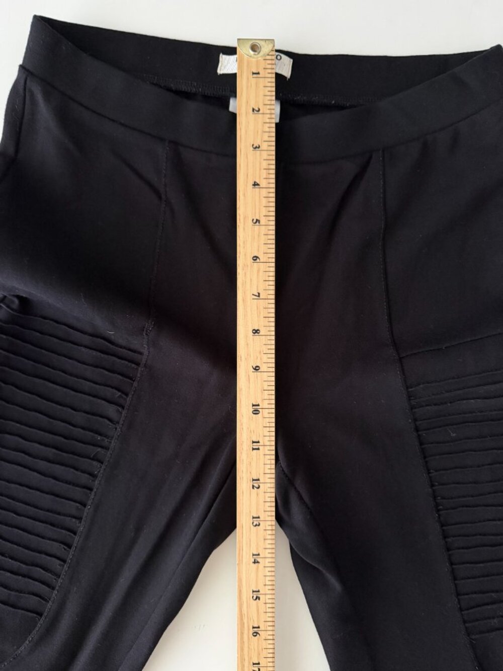 Parasuco Black Motorcycle-Style Leggings - Picture 8 of 9